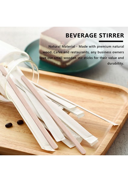 100PCS 5.5 Inç Kahve Karıştırıcılar Çubukları -Natal Ahşap Çevre Dostu Kahve Içecek Milktea Tek Kullanımlık Karıştırıcı Çubuk (Yurt Dışından) fırsatları