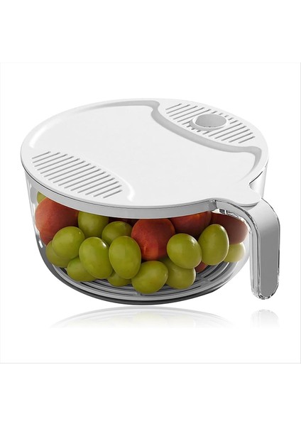 Pirinç Süzgeç, Fasulye Yıkama Süzgeçleri ve Pirinç Yıkayıcı Süzgeç Kabı ile Kapak Pirinç Temizleyici Sebzeler Için Beyaz (Yurt Dışından)