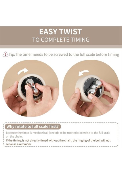 Mutfak Zamanlayıcı Manyetik Mekanik Zamanlayıcı Pişirme Geri Sayım Özel Çalar Saat (Yurt Dışından) modelleri