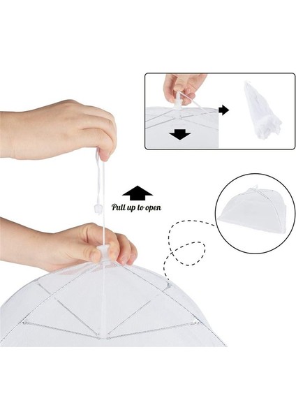 4 Paket Örgü Gıda Kapağı -14 Inç /16 Inç /17 Inç Pop -Up Gıda Kapağı Çadırı Yeniden Kullanılabilir ve Katlanabilir Gıda Ağları (Yurt Dışından) fırsatları