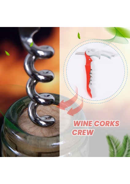5 Paket Tirbuşon Ağır Hizmetçi Şarap Açıcı Seti Folyo Kesici ve Şişe Açıcı Şarap Anahtarı Garsonlar Için, Ev (Yurt Dışından) modelleri