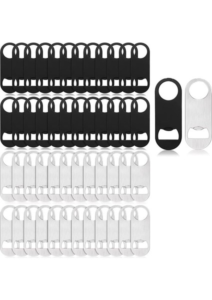 50 Adet Paslanmaz Çelik Düz Şişe Açıcı Barmen Mutfak Barı Restoran Aracı, 3,5 x 1.3 Inç (Yurt Dışından)