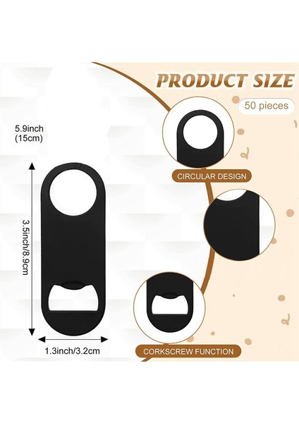 50 Adet Paslanmaz Çelik Düz Şişe Açıcı Barmen Mutfak Barı Restoran Aracı, 3,5 x 1.3 Inç (Yurt Dışından) fiyatları