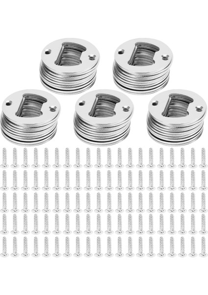 Şişe Açıcı Parça Counterk Delikleri Yuvarlak Metal Güçlü Cilalı Şişe Açıcı Ek Parçaları (Yurt Dışından)