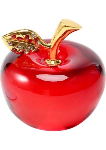 Noel Kristal Elma Cam El Sanatları Ev Dekorasyon Araba Süsleri Kristal El Sanatları Minyatür Hatıra Hediyeleri (Yurt Dışından)