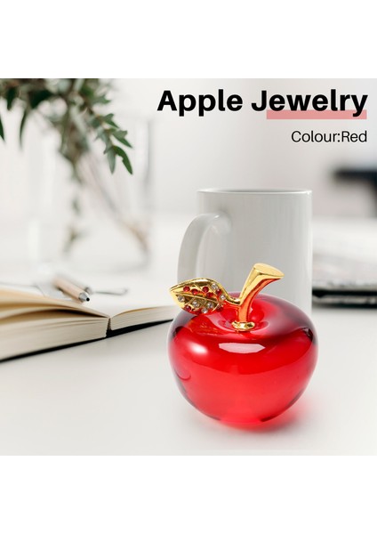 Noel Kristal Elma Cam El Sanatları Ev Dekorasyon Araba Süsleri Kristal El Sanatları Minyatür Hatıra Hediyeleri (Yurt Dışından) fırsatları