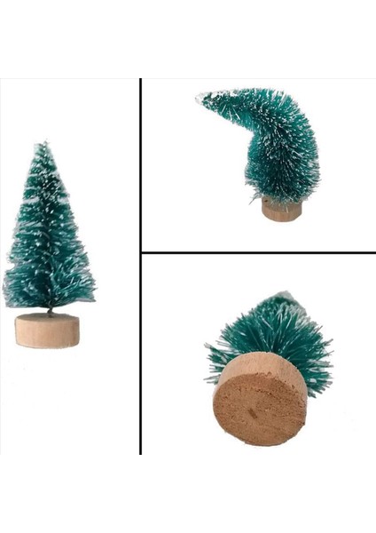 250PCS Minyatür Yapay Noel Ağacı Küçük Kar Donu Ağaçları Çam Ağaçları Noel Diy Partisi Dekorasyon El Sanatları (Yurt Dışından)