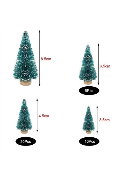 250PCS Minyatür Yapay Noel Ağacı Küçük Kar Donu Ağaçları Çam Ağaçları Noel Diy Partisi Dekorasyon El Sanatları (Yurt Dışından) fiyatları