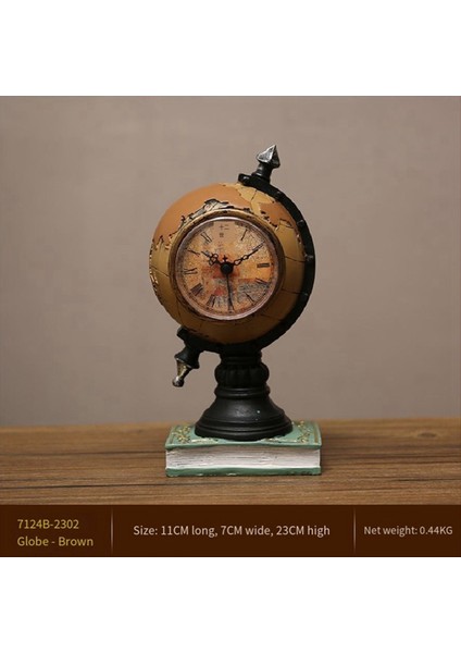 Masa Saati Çok Fonksiyonlu Tasarruflar Kavanoz Retro Reçine Globe Şekli Ofis Başucu Saati Dekor Mavi Için Kişilik Saati (Yurt Dışından) indirimleri