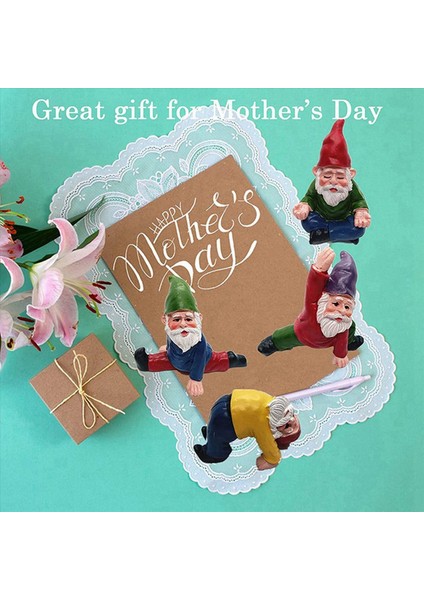 8 Adet Komik Bahçe Cüceleri Yoga Cüce Bahçe Süsleri Peri Bahçe Cücesi Aksesuarları Minyatür Süslemeler (Yurt Dışından)