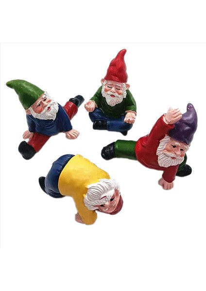8 Adet Komik Bahçe Cüceleri Yoga Cüce Bahçe Süsleri Peri Bahçe Cücesi Aksesuarları Minyatür Süslemeler (Yurt Dışından) indirimleri