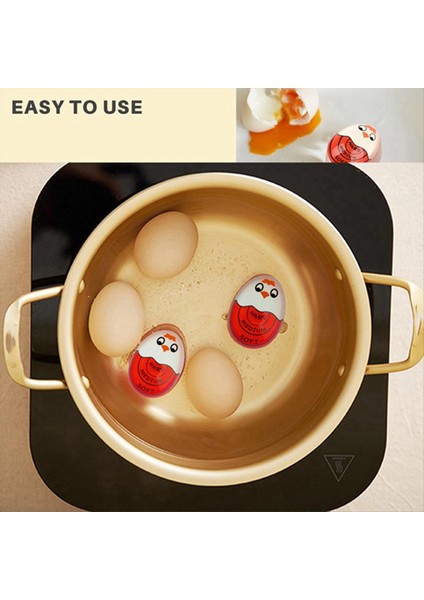 Kaynar Yumurta Için Yumurta Zamanlayıcı Yumuşak Sert Haşlanmış Yumurta Zamanlayıcı Pro Renk Yapıldığında ve Güvenli (Kırmızı-3 Paketler) (Yurt Dışından) fiyatları