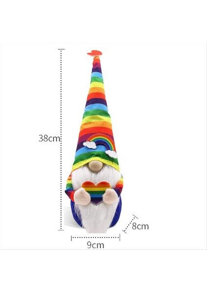 Gurur Ay Gnomes Gökkuşağı Iskandinav Renkli Ev Dekoru Lgbtq Teşvik Hediye (Yurt Dışından) modelleri