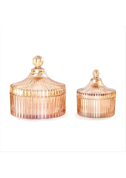 Kapaklı Dekoratif Cam Kavanozlar Kristal Cam Depolama Kasesi Qtıp Tutucu Vanity Canister Jar Banyo Organizatör (Yurt Dışından)