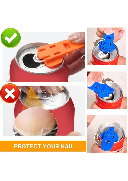 24 Pcs Manual Easy Can Açıcı Renkli Içecek Koruyucu Koruyucu Sızdır Köpek Yok Yalıtım (Yurt Dışından) fiyatları