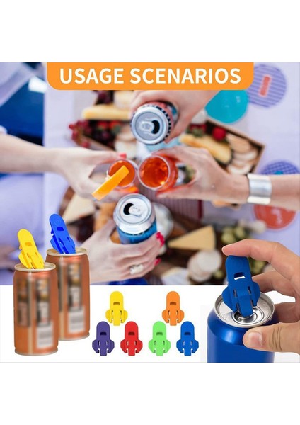 24 Pcs Manual Easy Can Açıcı Renkli Içecek Koruyucu Koruyucu Sızdır Köpek Yok Yalıtım (Yurt Dışından) modelleri