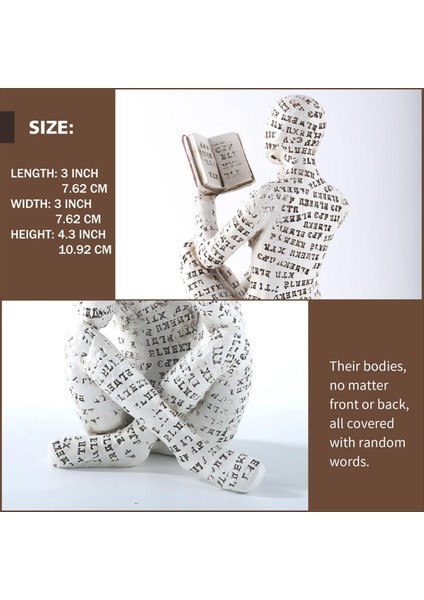 Ev Dekoru Hamuru Okuma Kadın Düşünür Heykeli Estetik Heykel Odası Dekor Modern Soyut Dekorasyon Rafında Tablo A (Yurt Dışından) fiyatları