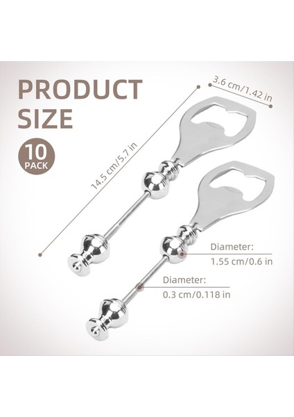 10 Paket Boncuklu Bira Açıcı Düz Bira Şişesi Açıcı Dekoratif Boncuklu Şişe Açıcı Diy Boncuk Şişe Açıcı (Yurt Dışından) fiyatları