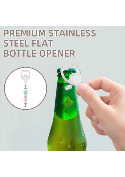 10 Paket Boncuklu Bira Açıcı Düz Bira Şişesi Açıcı Dekoratif Boncuklu Şişe Açıcı Diy Boncuk Şişe Açıcı (Yurt Dışından) indirimleri