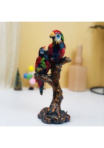 Ev Ofisi Peyzaj Dekoru A Masstop Süs Aksesuar Hediye Malzemeleri Için Avrupa Tarzı Reçine Parrot Heykeli (Yurt Dışından) fiyatları