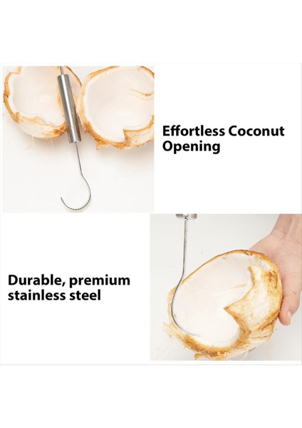 Hindistan Cevizi Açma Aracı Seti, Güvenli Kolay Açılması Genç Hindistan Cevizi Aracı, Hepsi Bir Gıda Sınıfı Paslanmaz Çelik Hindistancevizi Açma Kiti (Yurt Dışından) modelleri