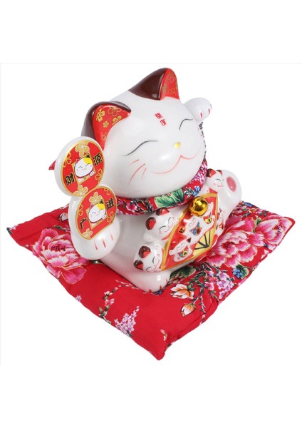 7inch Seramik Çağıran Kedi Maneki Neko Süs Feng Shui Dekorasyon Salıncak Şanslı Kedi C (Yurt Dışından) fiyatları