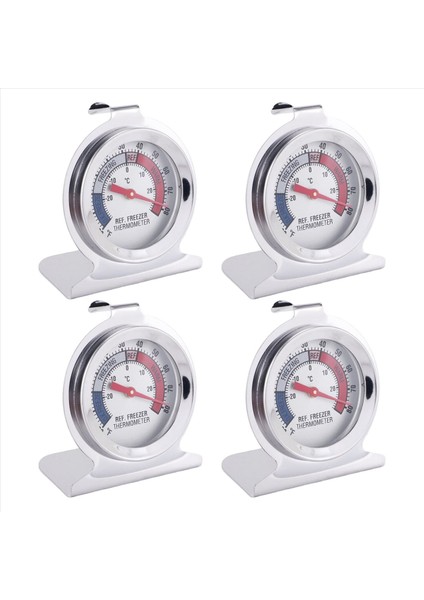 4pc Buzdolabı Termometresi, Dondurucu Buzdolabı Için Kırmızı Gösterge Termometresi ile Asılı Kanca ve Stand (Yurt Dışından) fiyatları