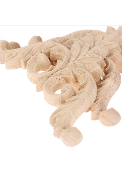 Ahşap Oyma Köşe Pervazları Onlay Aplike Boyasız Mobilya Dekor 16PCS 12X12CM (Yurt Dışından) fırsatları