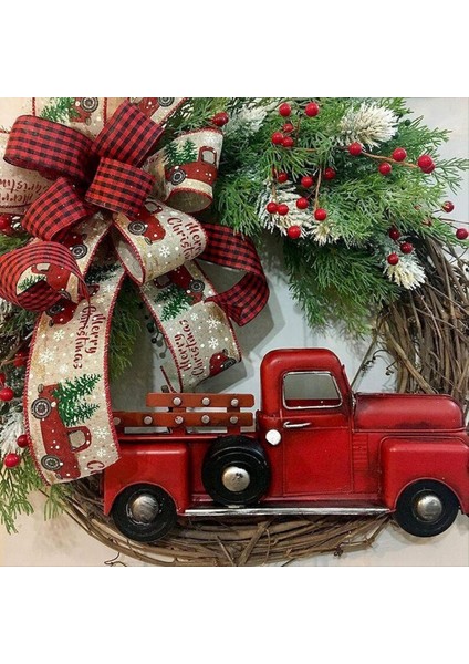 15 7 Inç Noel Çelenk Dekor Çelenk Yapay Çiçek Çelenk Noel ve Yeni Yıl Dekorasyonu Için Mükemmel (Yurt Dışından) modelleri