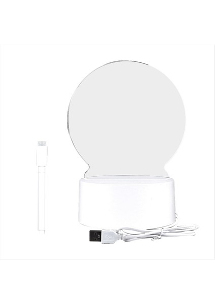 Parlayan Akrilik Marker Board LED Aydınlatılmış Akrilik Kuru Silme Tahtası USB Destekli (Yurt Dışından)