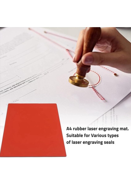 A4 Boyutunda Lazer Gravür Makinesi Için 5x Kauçuk Damga Sayfası 2 3 mm (Turuncu-Kırmızı) (Yurt Dışından) fırsatları