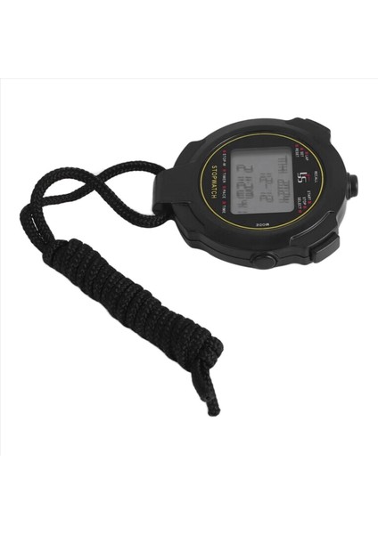 Dijital Spor Kronometre, 10LAP /bölünmüş Bellek Kronometre Geri Sayım Zamanlayıcısı, Büyük Ekran Su Geçirmez 12/24 Saat Saat (Yurt Dışından)