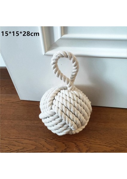 6inch Dia Monkey Halat Knot Kapı Durdurucu Deniz Knot Kapısı Durma Dekor Masa Dekek Masa Ağırlık Ağırlıklı Pencere B (Yurt Dışından) indirimleri