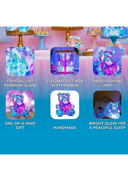 Kızlar Için Pembe Kalp Gece Işığı ile LED Ayı Gece Işık Çocuklar-Çocuklar Toys-Nursery Dekor-Bezler Lambaları Doğuş Günü Hediyeler (Yurt Dışından) fırsatları