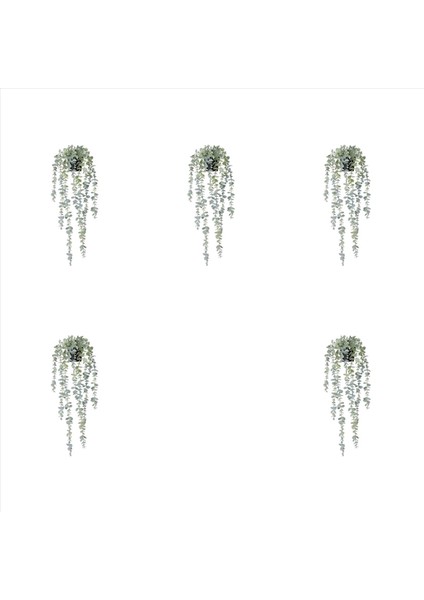 5 Adet Yapay Asılı Bitkiler Saksı Okaliptüs Asılı Bitki Duvar Odası Için Ev Veranda Kapalı Açık Dekor (Yurt Dışından)