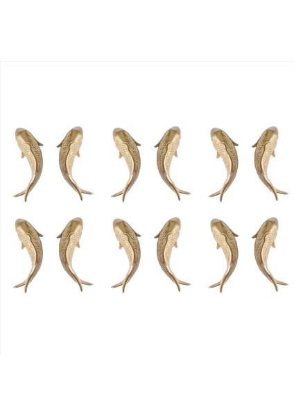 12 Adet Reçine Sazan Altın Balık Duvar Asılı Süsleme Kişilik Balık Figürin Ev Restoran Arka Plan Duvar Dekor (Yurt Dışından)