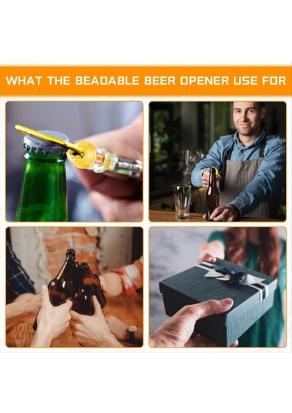 6pcs Boncuklu Bira Açıcı Yeniden Kullanılabilir Şişe Açıcı Dekoratif Boncuklu Şişe Açıcı Barmenler Için Boncuk Şişe Açıcı (Yurt Dışından) indirimleri