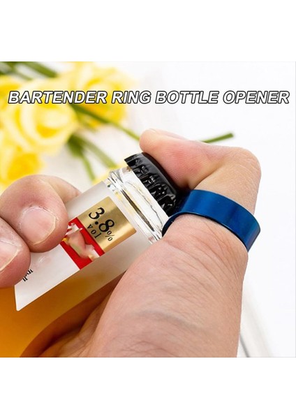 32PCS Barmen Ring Barmen Yüzük Şişe Açıcı Paslanmaz Çelik Halka Şişe Açıcı Şişe Açıcı Barmenler Için, E (Yurt Dışından) modelleri
