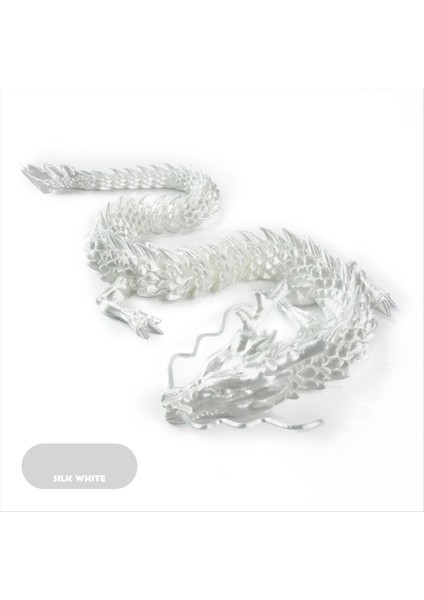 60CM 3D Baskılı Ejderha Çin Ejderha Süsleri 3D Baskılı Eklemli Çin Ejderha Balık Tankı Peyzaj Dekorasyon F (Yurt Dışından) modelleri