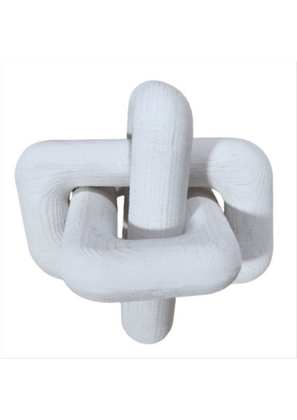 Boho Tarzı Ahşap Zincir Bağlantı Top Süsleri El Oymalı 3 Bağlantılı Zincir Sanat Zanaat Masa Süsü Evi Ofis Rustik Deco C (Yurt Dışından)