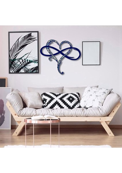2x Metal Duvar Dekorasyonu Benzersiz Tasarım Duvarı Sanat Odası Dekorasyon Ebedi Aşk Sonsuz Kalp Demir Sanat Iç Dekor-S (Yurt Dışından) fiyatları