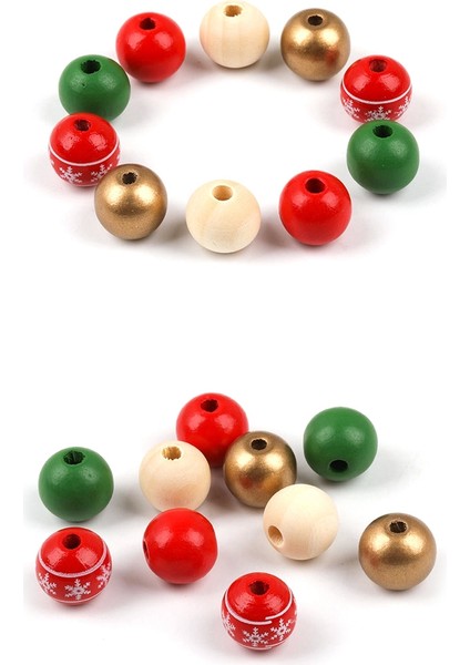 200PCS 16MM Noel Ahşap Boncuklar Renkli Ahşap Boncuklar Craft Dıy Noel Dekorasyonu Için 10M Uzunluğunda Bir Ip ile Set (Yurt Dışından) fırsatları