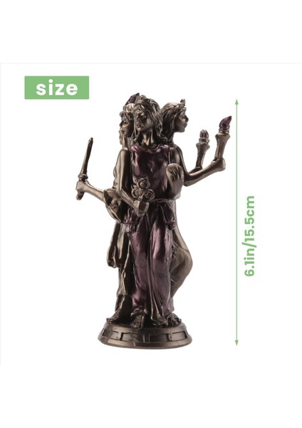 Vintage Yunan Üç Tanrıça Reçine Heykeli Üçlü Form Hecate Tanrıça Heykeli Heykel El Sanatları Ev Masaüstü Dekor Süslemesi (Yurt Dışından) fırsatları