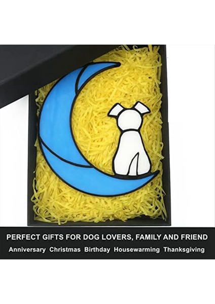 Vitray Pet Dog Anıt Hediyeleri Köpek Severler Için Hediyeler Pencere Asma Süs Suncatcher Köpek Sempati Kaybı Hediye B (Yurt Dışından) indirimleri