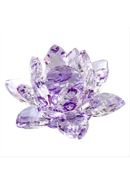 F Kristal Lotus Çiçek Heykelcik Sevgililer Düğün Dekor Cam Zanaat Koleksiyonu Kağıt Ağırlık Masa Süsleri Hediyelik Eşya Hediyesi (Yurt Dışından) fırsatları