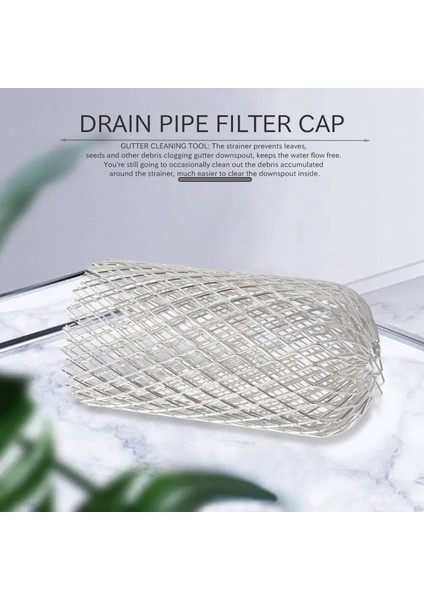 3pcs Çatı Oluk Koruması Filtreleri 3 Inç Genişletme Alüminyum Filtre Süzgeç Anti -Bloke Yaprak Drenajları Enkaz Drenaj Ağ Kapağı (Yurt Dışından) modelleri