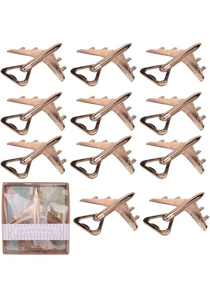 12 Uçak Şişesi Açıcı Hediye Kutusu Hava Uçak Seyahat Bira Şişesi Açıcı Partisi Düğün Doğum Günü Dekorasyonları (Yurt Dışından) modelleri