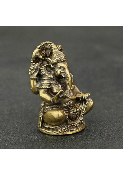 3x Lord Ganesha Budist Heykeli Fil Tanrı Heykelleri Ganesha Figürinler Pirinç Ev Bahçesi Buda Dekorasyon Model Hediyesi (Yurt Dışından) modelleri