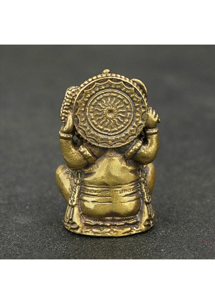 3x Lord Ganesha Budist Heykeli Fil Tanrı Heykelleri Ganesha Figürinler Pirinç Ev Bahçesi Buda Dekorasyon Model Hediyesi (Yurt Dışından) indirimleri