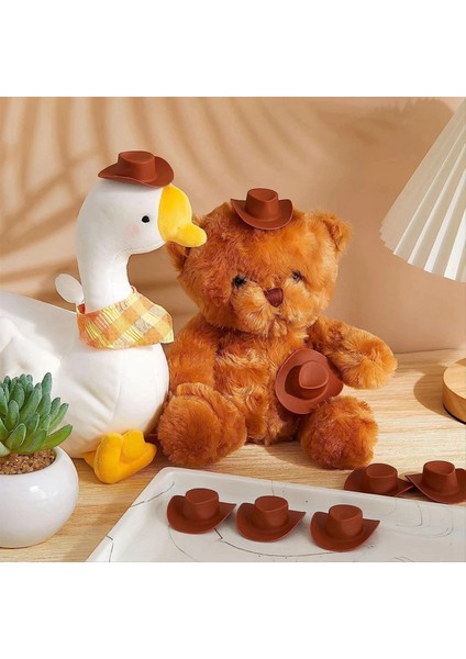 30PCS Mini Batı Kovboy Kovboy Kız Şapka Minyatür Sevimli Bebek Şapkası Parti Elbisesi Play Babhouse Dekorasyon Aksesuarları (Yurt Dışından) fırsatları